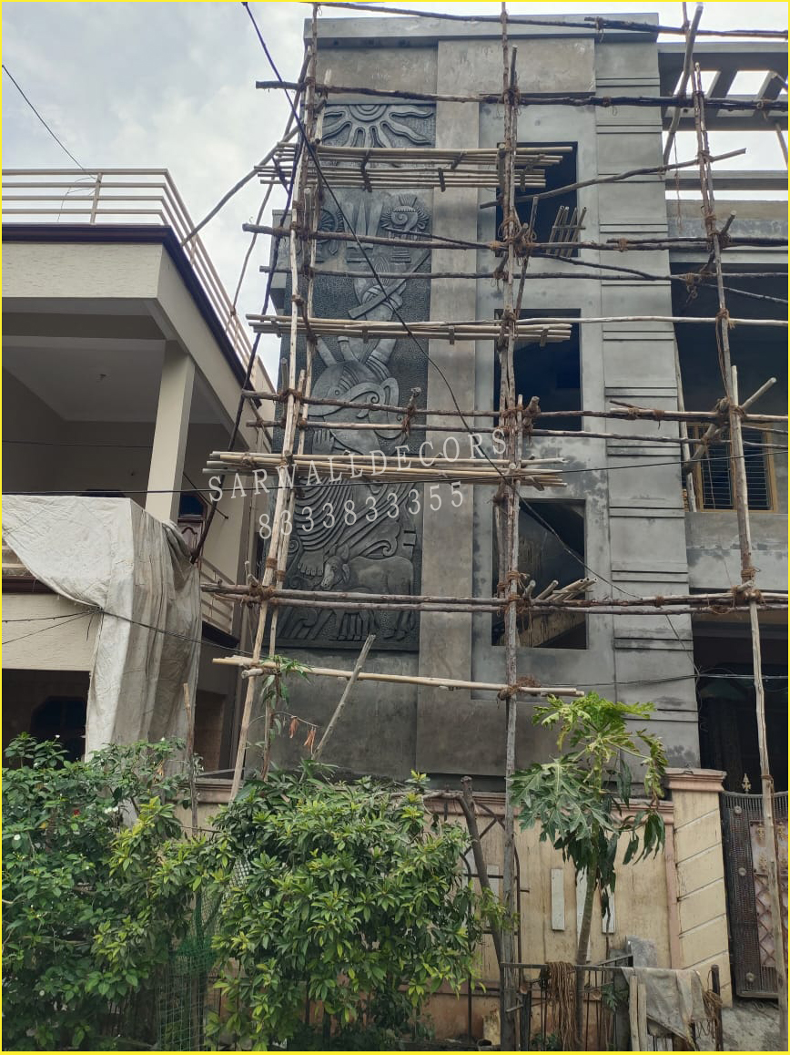sarwalldecors's tweet photo. Ongoing Work Process on Cement Wall Mural Design for Elevation at Medipally Uppal
#cementwallmuraldesignforelevation
#cementwallmuraldesign
#wallmuraldesignforelevation
#krishnamuralart
#shankuchakaranamalu
#sun #cowwithcalf
#wallmurals
#walltexture
#wallpainting
#cementwallmural https://t.co/6WExVPENXT
