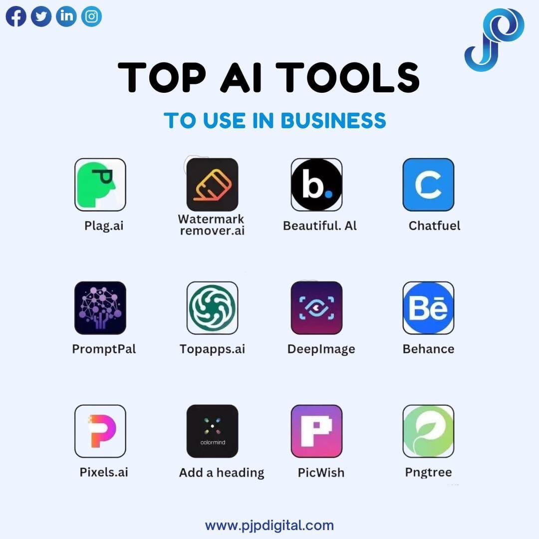 Turning your business into an AI-powered circus! 🎪 🤖 These top-notch AI tools by #PJPDigital have got us juggling data, acing automation, and laughing all the way to success! 🚀 #PJPDigital #AIatItsFinest #BusinessBoosters #NoMoreHumanErrors #RoboHelp #HelloFuture