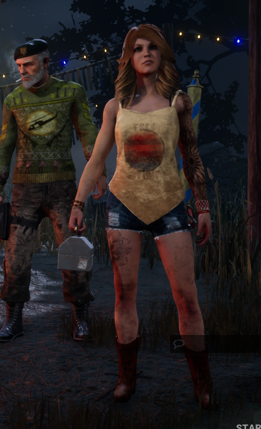 Lily_Simmer's tweet photo. @PaulieEsther1 @DeadbyDaylight I remember getting so excited when getting this shirt for Kate 🥳🍹☀️ https://t.co/pfLM1HYnbW