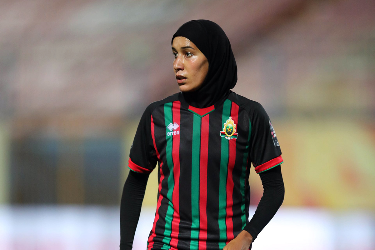 fifaworldcup_ar's tweet photo. نُهيلة بنزينة ستصنع التاريخ في كأس العالم FIFA للسيدات أستراليا ونيوزيلندا 2023

نجمة المغرب ستكون أول لاعبة تشارك في منافسات البطولة مرتدية حجاب الرأس 👳‍♀️🇲🇦

@EnMaroc https://t.co/SNXearbbHP