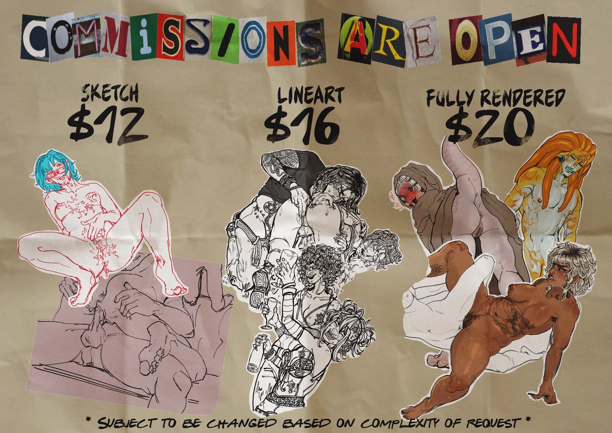 doritoedemon's tweet photo. ⚠️ !! EMERGENCY COMMISSIONS !! ⚠️ hello everyone, I’m struggling to pay student loans, rent, meals and other essential daily expenses so I’m opening commissions to hopefully help me fund myself along with my two jobs. https://t.co/4UW1mXBa4C