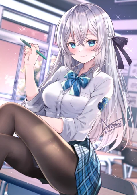 銀髪など、色素の薄い女の子が好きな方は是非 #作品をみてくださいあわよくばフォローしてください祭 