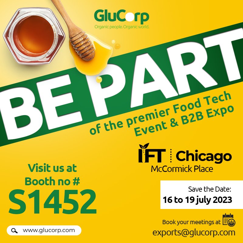 glu_corp's tweet image. "16 to 19 July Save the date and be part of Chicago's Premier Food Tech Event &amp;amp; B2B Expo at McCormick Place".

glucorp.com

#IFTFIRST #iftfirst2023 #Expo2023 #foodtechnology #foodscience #foodresearch #glucorp #organicfood #exhibition2023 #iftchicago #Chicago