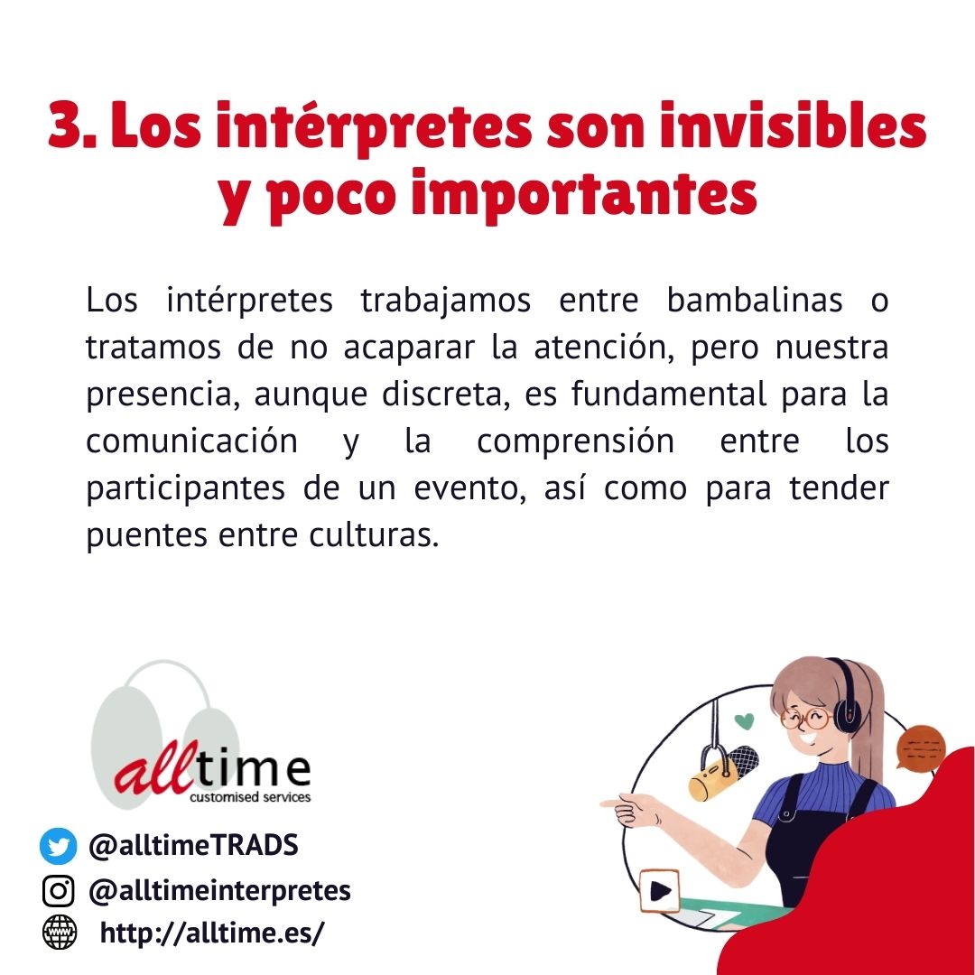 alltimeTRADS's tweet photo. 🎙 Los #intérpretes solemos enfrentarnos a ideas preconcebidas y erróneas sobre nuestra profesión (ideas que muchas veces devalúan lo que hacemos). Por eso hoy queremos aclarar algunas concepciones erróneas sobre nuestro trabajo. ¿Añadirías alguna más? #1nt #r1nt #conf1nt https://t.co/Eb0WDKN9yi