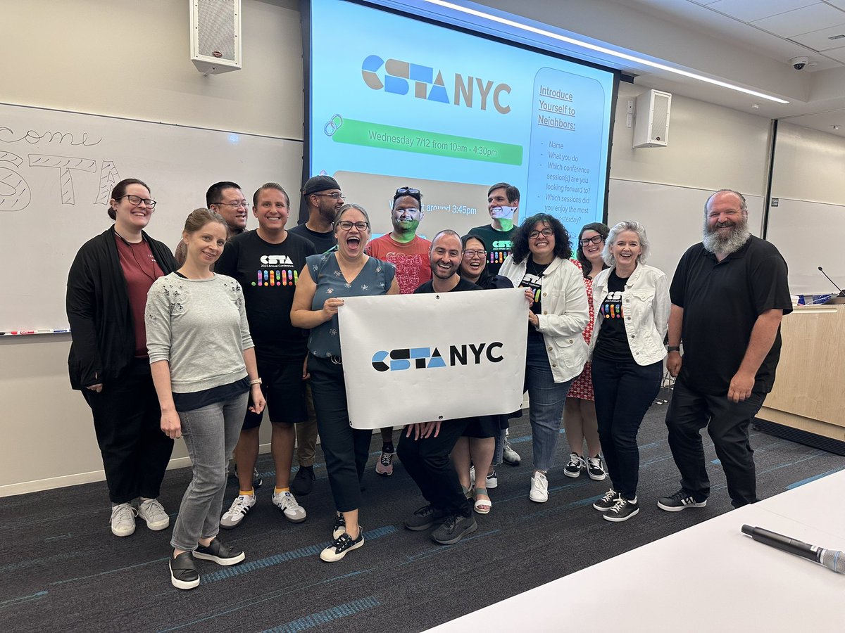 hendobear18's tweet photo. @csteachersorg hello from CSTA NY, thanks to @mrtomocon (all laughing at Lionel squatting closer to group average level!!!) https://t.co/sREeqlSxFO