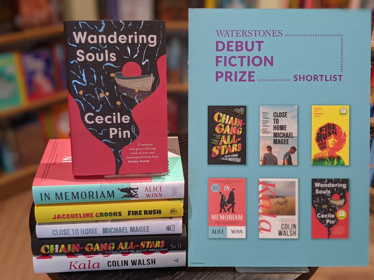 The Waterstones Debut Fiction Prize 2023 shortlist is here!

Chosen by Waterstones booksellers, these six debut novels represent the best of the future of fiction.

#WanderingSouls #InMemoriam #FireRush #CloseToHome #ChainGangAllStars #Kala