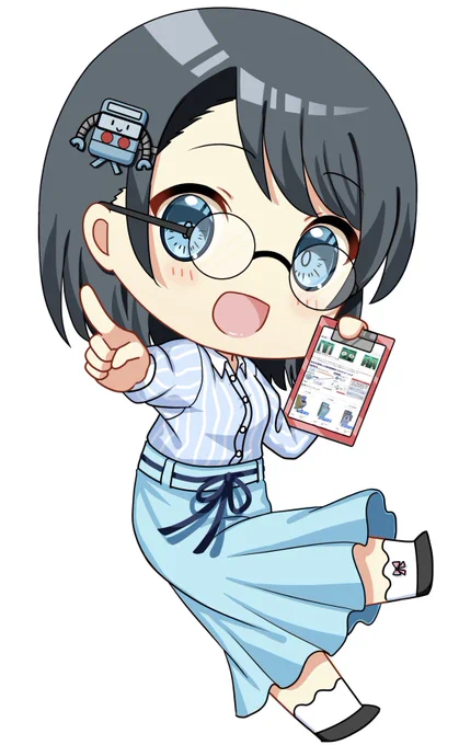 【お仕事】 株式会社ヤマシタワークス様のイメージキャラクター 水月 鏡夏(みなづき きょうか)ちゃんを担当しました 今後鏡夏ちゃんは展示会などで活躍するのでお見かけの際はよろしくお願いします
