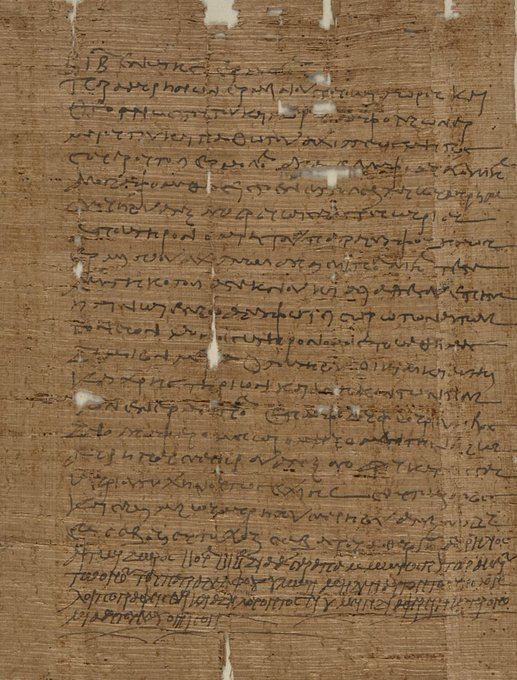 Nasty surprise 1800 years ago: 'We regret to inform you that the #property you claim to have inherited from your uncle is not under his name, so your ownership cannot be registered' Letter from land registry @BLMedieval Papyrus 940