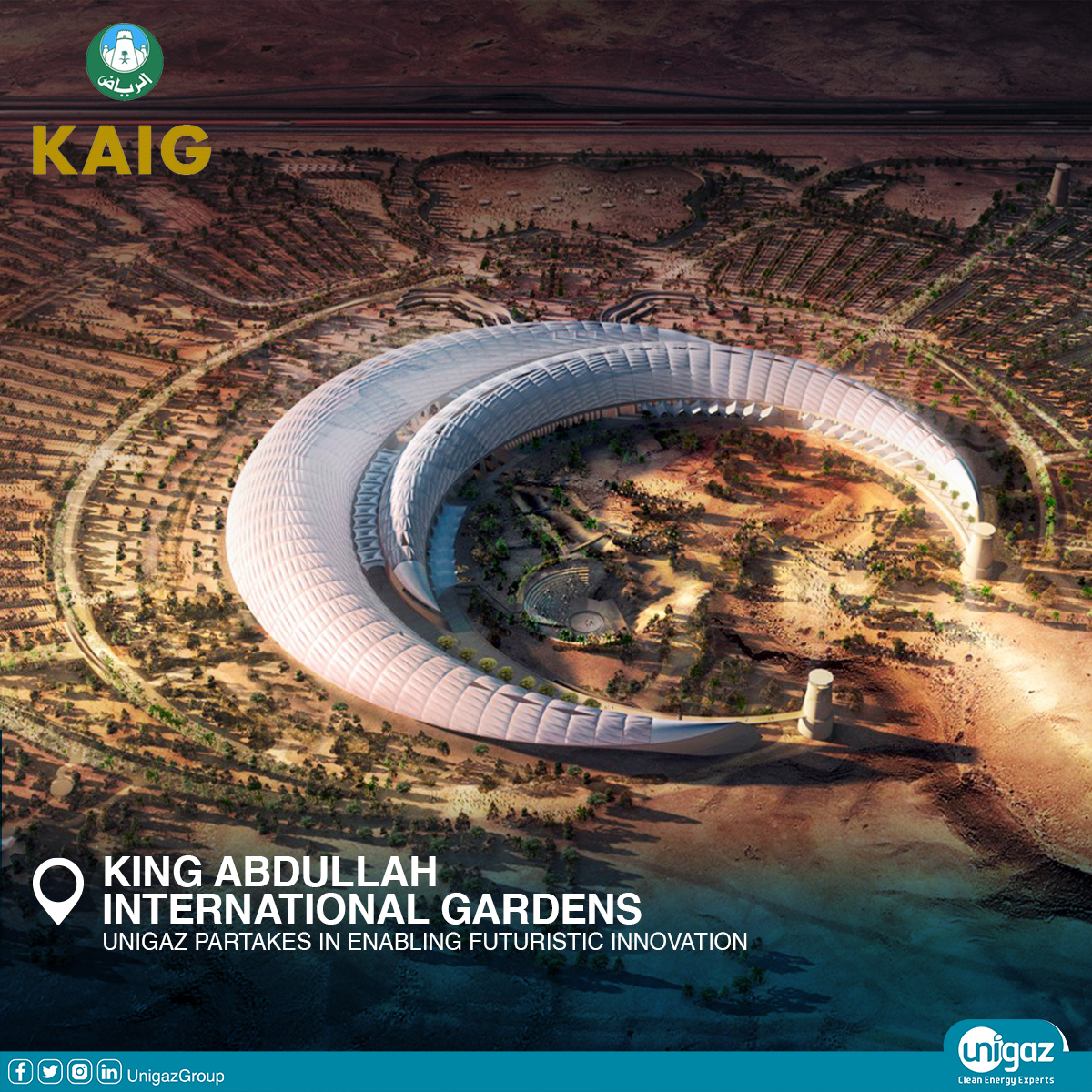 UnigazGroup's tweet image. Sustainability, innovation, and awareness constitute the pillars of Unigaz KSA’s partnership with King Abdullah International Gardens in Riyadh. 

Read more about this collaboration: bit.ly/44GKKgk

--
#UnigazGroup #KAIG #Innovation #ClimateChange #CleanEnergy