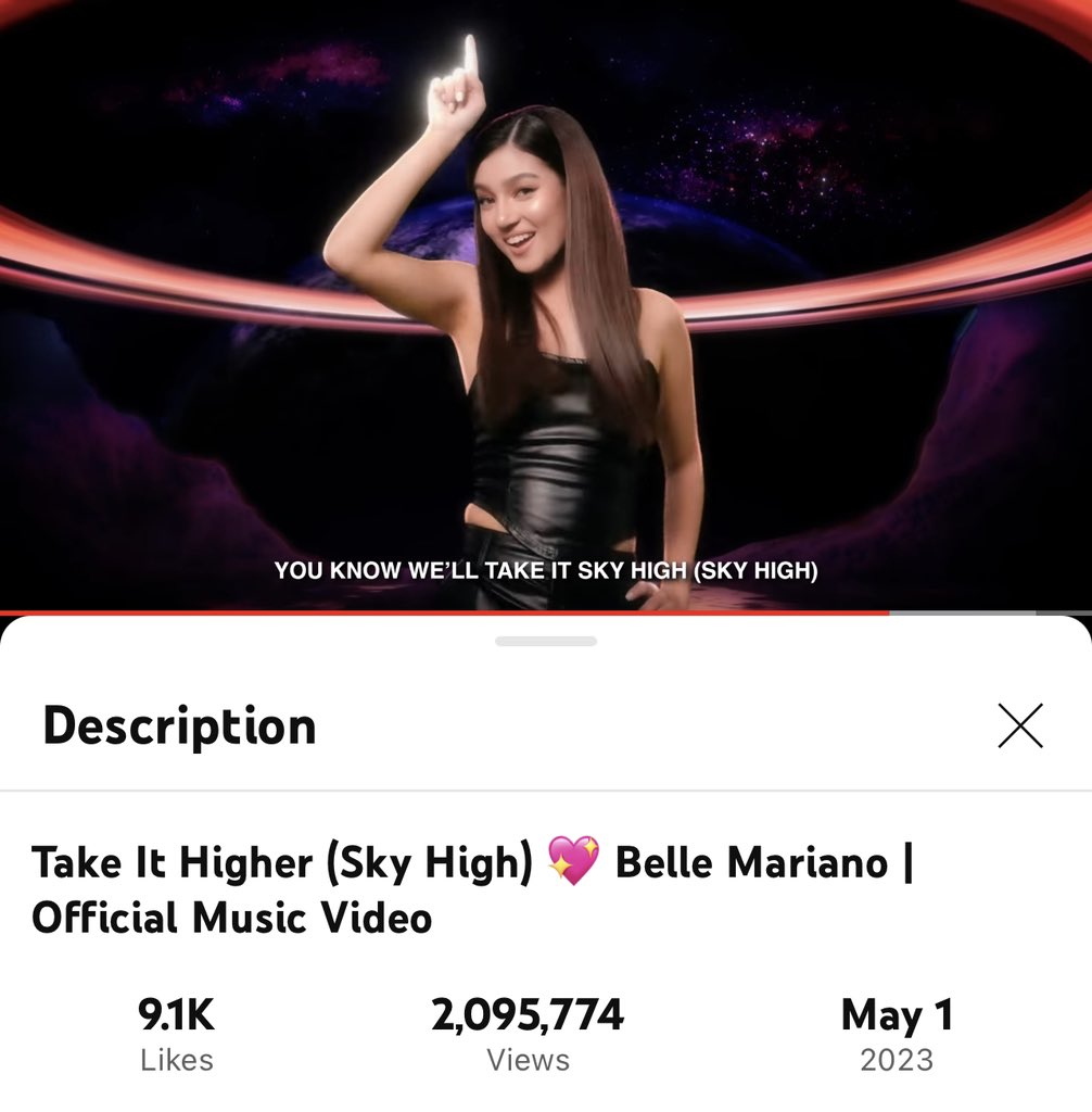 MaybellinePH's tweet photo. Belle Mariano proving, once again, that she’s THAT girl and will ALWAYS be number one! 💖☝🏼
HAPPY 2 MILLION VIEWS TO US, BABELLINES! 🥰 Continue streaming this bop! 🎧🎶 #MaybellinePH #MaybellineSkyHighPH 💗 https://t.co/g8Omjn2kN8