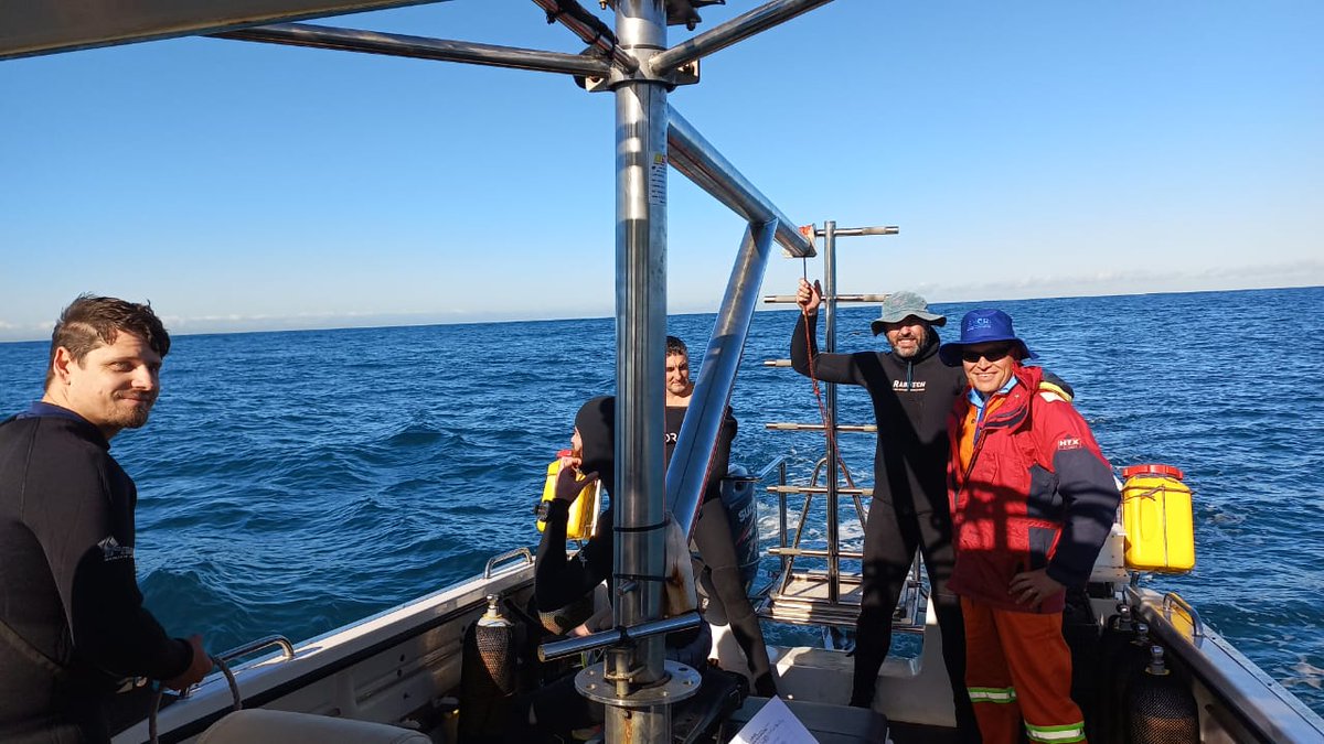 SMCRI_ZA's tweet photo. It's a beautiful day for #marinescience in Algoa Bay. #SMCRI have two teams out at sea. One team carrying out the monthly Pelagic Long-Term Ecosystem Research (PELTER) sampling, including two future scientists, &amp; the other diving to service ADCP moorings.
@dsigovza @Saeonews https://t.co/VtE2Rww4oH