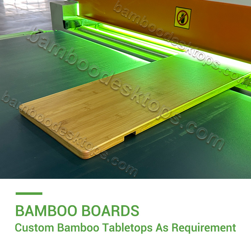 bamboodesktops's tweet image. We manufacture #bambooboards by ourselves that can ensure the quality of #bambootabletops. With an excellent UV lacquer line, we can perfectly provide #customizedcolor services. View: bamboodesktops.com. Please mail us #bespoke #bamboo #tabletops at info@bamboodesktops.com