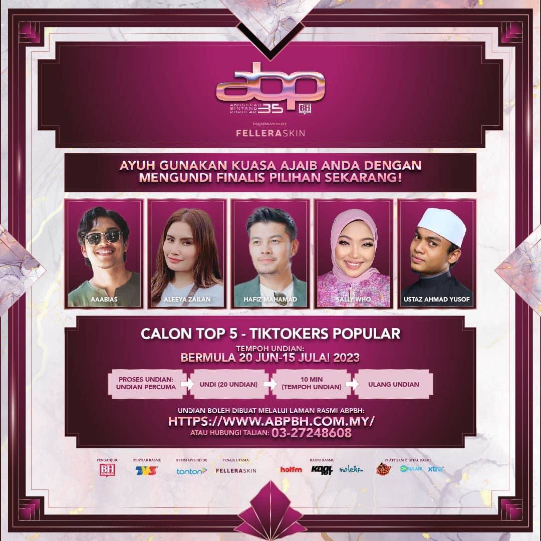 hmetromy's tweet photo. Undian Top 5 Bermula! Ayuh buktikan sokongan kepada artis pilihan anda.
Mari cipta legasi bersama ABPBH 35 - Ekspresi Legasi Seni!
#ABPBH35
#EkspresiLegasiSeni
#BH
#BHOnline
#TV3
#FelleraSkin
#UndiABPBH https://t.co/0dqQ7MNm37