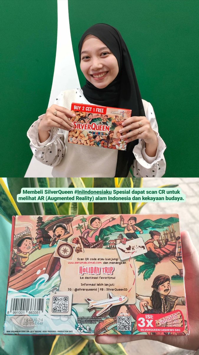 djrofi11's tweet photo. @txtdrjkt Awalnya aku cari di Indo****t deket rumah ngga ada, terus aku cari di Alf*****t eh ternyata ada, kata mbak kasirnya banyak yang cari. Seru sih nyarinya, jadi kalian buruan beli deh nanti keburu kehabisan soalnya ada AR-nya juga. @SilverQueenID  #SeruMaksimal #IniIndonesiaku https://t.co/NH2fHshjTs