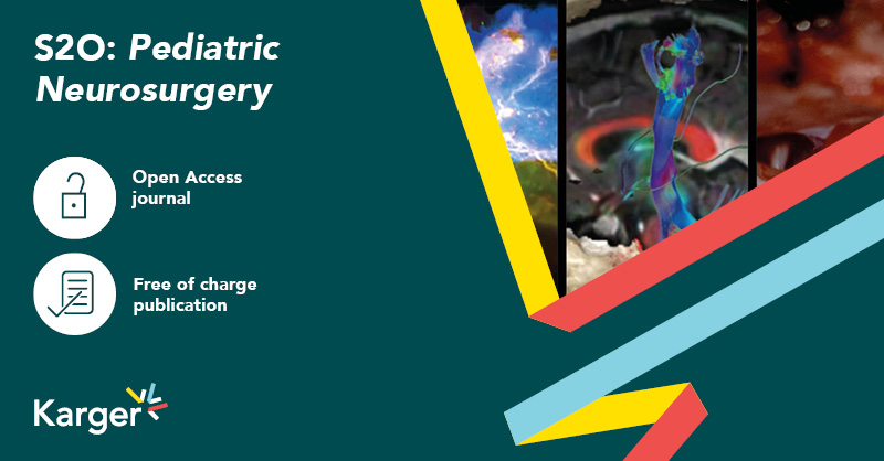 ✨ We're proud to include our journal Pediatric Neurosurgery in the #S2O pilot program and offer authors cost-free #OA publishing 🔓. Give your work the visibility it deserves; submit today! 
👉 ow.ly/BoSq50OCQSm 

#OpenAccess #Research #PediatrNeurosurg #AcademicPublishing