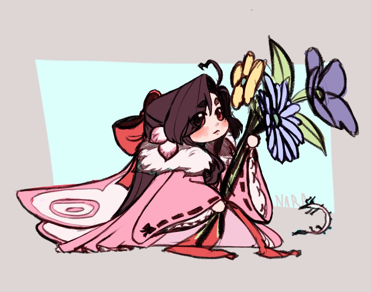 upsidedowndevil's tweet photo. mothxian doodle comm for @epistemologys_ !
noodleji for scale https://t.co/KVCAvXC0U4