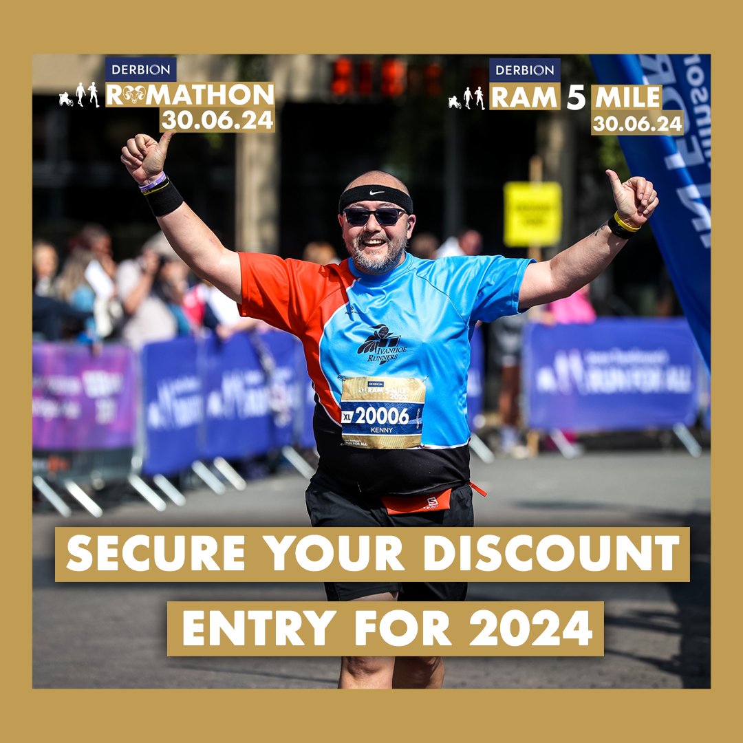 Ramathonhalf's tweet photo. #Ramathon and #RAM5Mile will be back in 2024 on ๐๐ฎ๐ง๐๐๐ฒ ๐๐๐ญ๐ก ๐๐ฎ๐ง๐!
Donโt miss out on our discount entry offer! But HURRY, this offer is only available for a limited time.
Ramathon ๐ https://t.co/ByMbJE7kEy
RAM 5 Mile๐ https://t.co/GVi0iVMtXh
#Derby #DerbyUK https://t.co/IlpQz08L1q