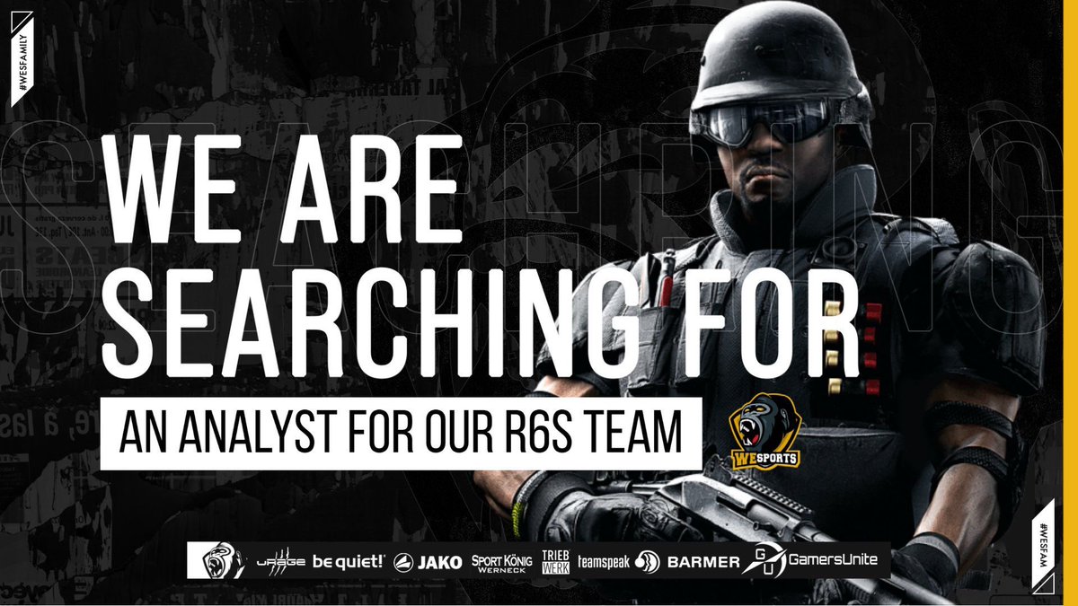 Wir von WeSports suchen noch einen zuverlässigen Sub und einen Coach/Analysten für unser Team 

bel Interesse und mehr Infos eine Dm an mich :) rt x