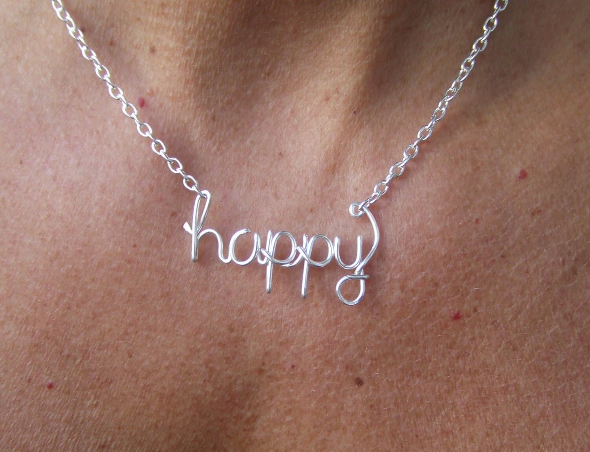 therockwrapper's tweet photo. Happy Necklace Or Any Word Personalized Silver Word Necklace Happiness Joy Personalized Necklace Wire Wrap Jewelry Gifts 

Only $39.95 

#AnyWordNecklace #HappyNecklace https://t.co/tkkL9xC3wc