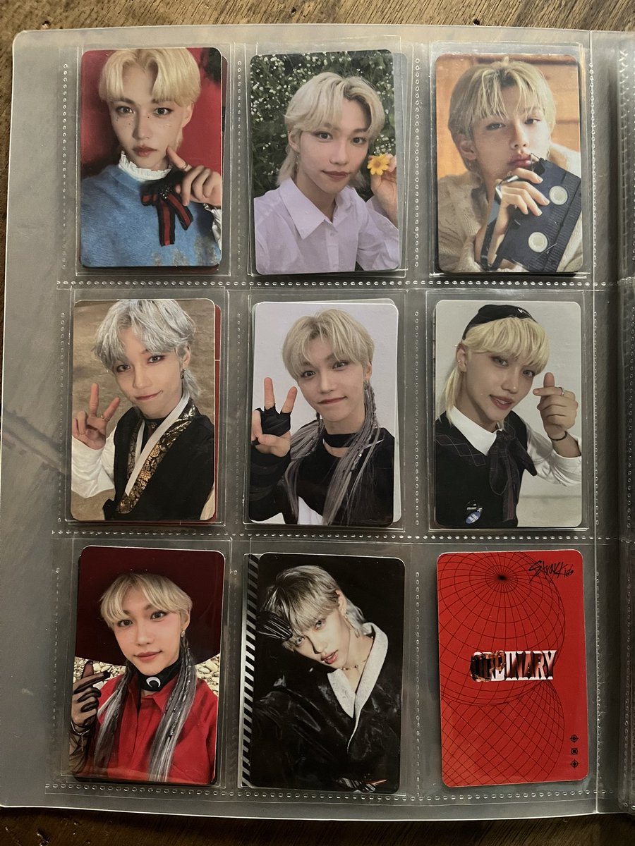 AmorKeight's tweet photo. WTS / LFB

Selling my photocards per set.

Bangchan set - 900 + sf
LeeKnow set - 600 + sf
Changbin set - 300 + sf
Felix set - 750 + sf 
Seungmin set - 700 + sf
IN set - 450 + sf
Hyunjin Set - 1.2k + sf

Nachimbong ver. 1 available - 1.5k + sf https://t.co/HfcEBZ8GLk