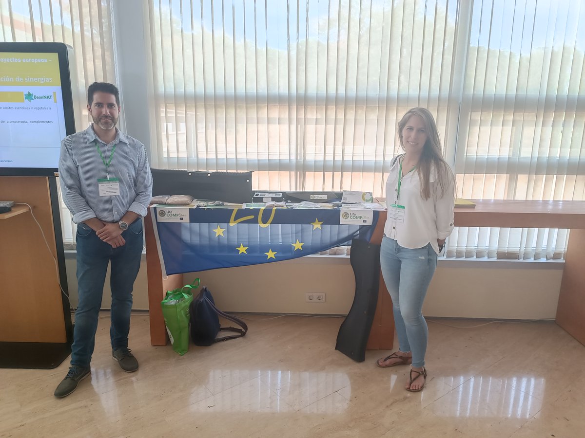 LCompolive's tweet photo. #LifeCOMP0LIVE participa en el evento ‘Fomento de la bioeconomía andaluza mediante proyectos europeos - Jornada de clustering’ organizado por @CTAndalucia en #Malaga
@juanp_ferrer de @andaltec mostró los biocomposites desarrollados a partir de poda de olivar para automoción https://t.co/Seg0iajKCj