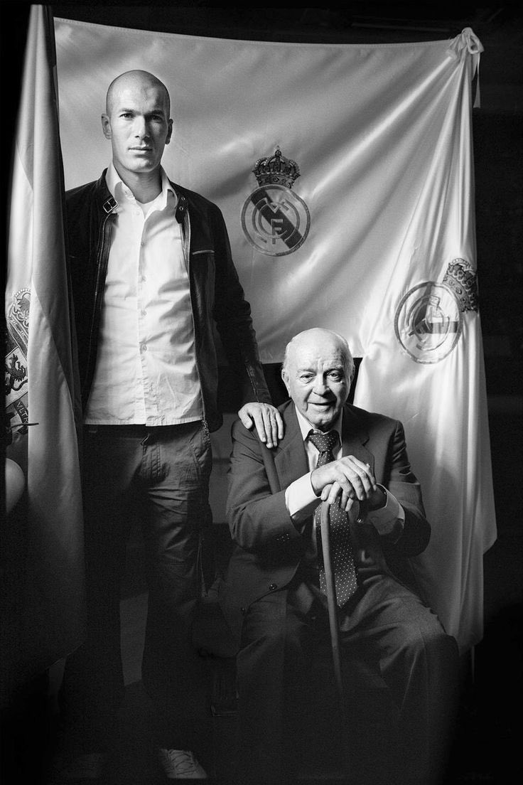 FOTACA! #zidane Y DON #alfredodistefano! #leyendas DEL #realmadrid.