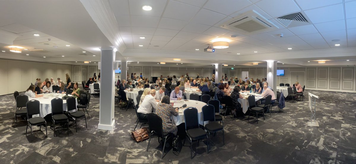 Open table discussions and networking at events is a joy to observe - people coming together to collaborate is so powerful #stockportfamily #stockporteducation #collaboration #oneteam