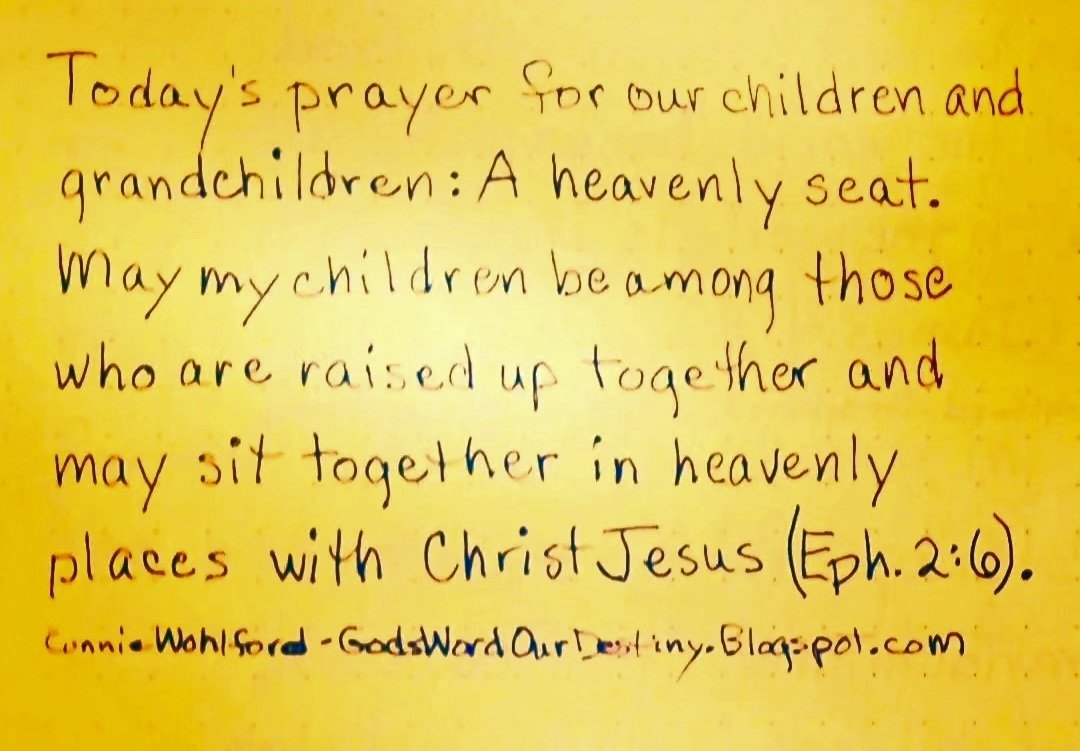 wohlford_connie's tweet photo. Today for our #children and #grandchildren: heavenly seat.
#heavenly #heavenlyplaces #raisedup #together #GodsWordOurDestiny #sit #sittogether #prayforchildren https://t.co/exXzjjnuoM https://t.co/mNKdeIhAnm