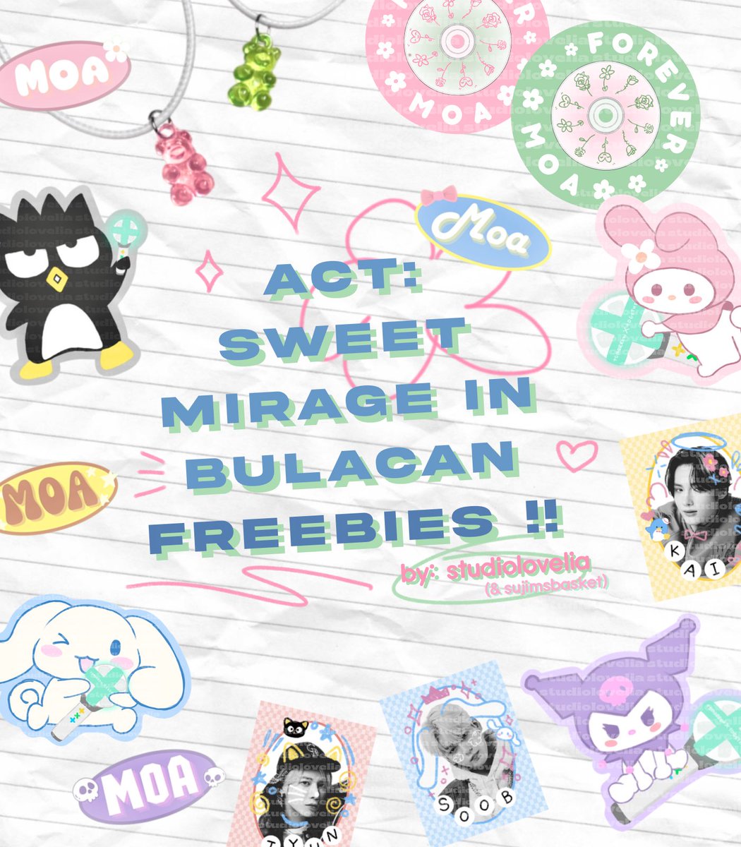 bomuromie's tweet photo. ☁︎ ˖° txt act: sweet mirage in bulacan freebies !! ⊹˚⋆

how to claim:
༘⋆ like &amp; rt
༘⋆ mbf @studiolovelia &amp; show proof on d-day

see pics for more details ^^
see u, moas <3

#TXTinBulacan
#ActSweetMirageInBulacan
#TXT_ASM_TOUR_in_BULACAN
#ACT_SWEET_MIRAGE_BULACAN https://t.co/v2K11r5Zc8