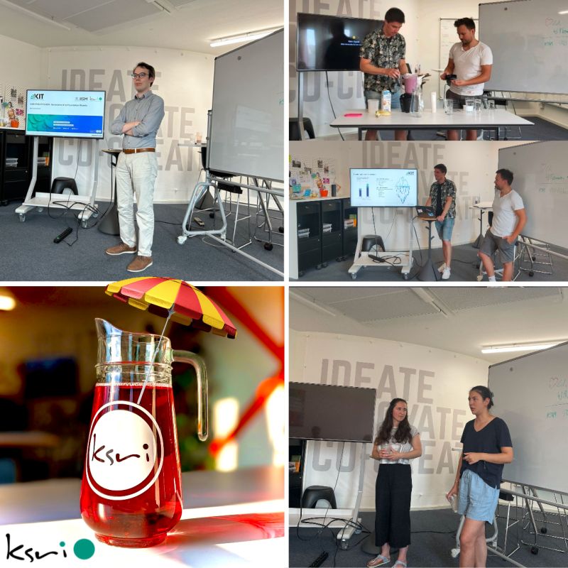 Exciting KSRI PhD Pitch(er) event! 🎉 PhD students showcased their cutting-edge research &amp; fostered engaging discussions on #Circularity #MLTeachingSystems #Collaboration #GerativeAI and #FoundationModels. Thanks for getting involved! <a href="/KITKarlsruhe/">Shmoopy</a>
