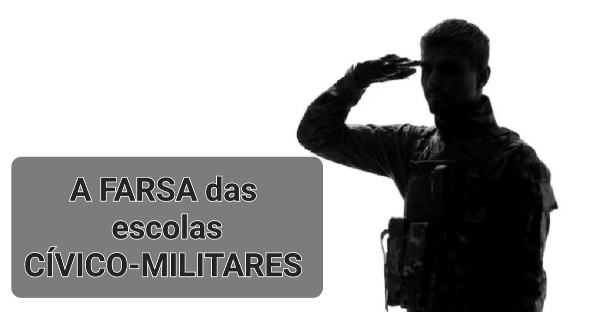 rede_marco's tweet photo. Sobre a FARSA das escolas CÍVICO-MILITARES ou MAMATA para MILITARES 

Segundo o colunista Reinaldo Azevedo,  essa modalidade de escola, a rigor, é um gigantesco cabide de empregos para militares da reserva fazerem um "bico", atuando como bedéis, cuja função é única e exclusivamente "manter a disciplina" e a dar pitaco aqui e ali na gestão

Ao todo, o programa emprega 892 militares, com salários que vão de R$ 2.657 — para terceiro-sargento — a R$ 9.152, quando coronel. Os ganhos se SOMAM ao que recebem das respectivas Forças

Fazem um BICO nos estabelecimentos de ensino e têm, na média, um salário MAIOR do que o dos professores. 
A "eficácia" do programa se limita à adoção de uniforme (às vezes), ao perfilamento de estudantes para cantar o Hino Nacional em datas específicas e à cara feia

Lembrando que o governo do inelegível investiu que 100 MILHÕES nessa "palhaçada,  dinheiro nosso, dos nossos impostos. @LulaOficial faz bem de acabar com mais essa MAMATA
