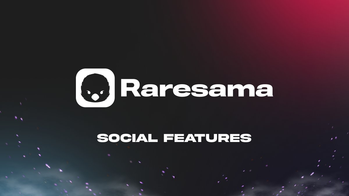 The new Raresama update is here!

This update focuses on social features and provides a brief update on Raresama's upcoming launch on the Moonsama Network.

Make sure to test the new features and share your favorite NFTs with the world!

Read more or 👇🧵:
medium.com/@MoonsamaNFT/r…