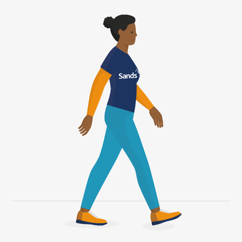 SandsUK's tweet photo. Walk…every day in September.
Walk…3 kilometres a day. Walk…30 days in a row. 
Walk… to raise vital funds to help save babies' lives…