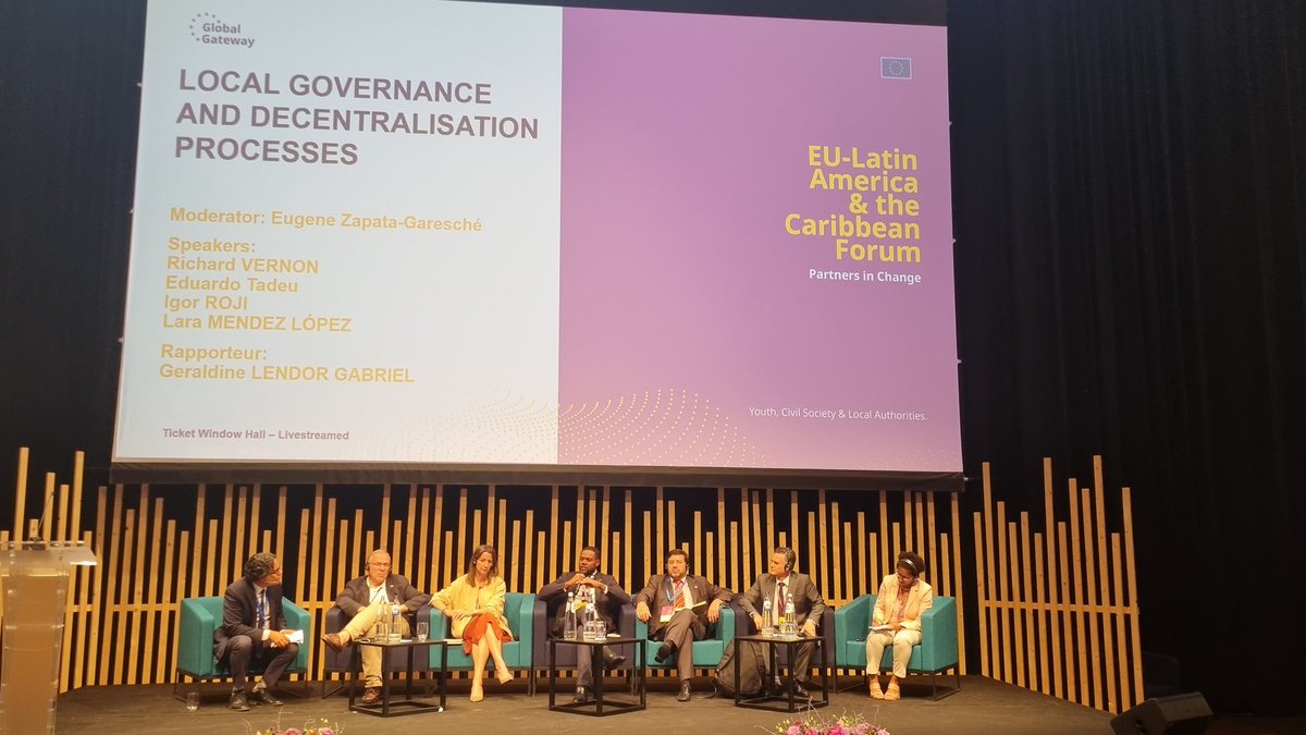 "Local Governace and Decentralisation Processes" bringing the key issue of the need to support Decentralisation to achive development and democracy on the ground in both Europe and Latin America &amp; the Caribbean #localgov #EULAC <a href="/CLGF_News/">CLGF</a> <a href="/Platforma4Dev/">PLATFORMA</a> <a href="/FLACMA_/">FLACMA</a> <a href="/mercociudades/">Mercociudades</a>