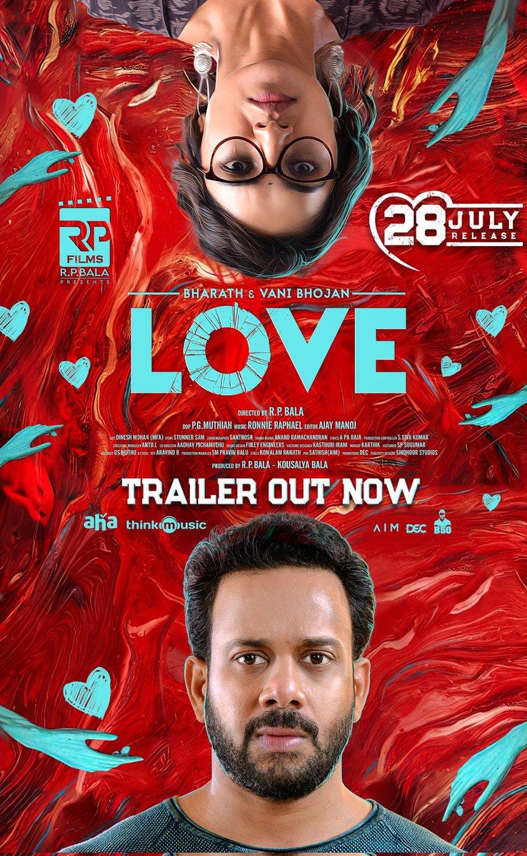 The captivating #Love trailer is finally here

youtube.com/watch?v=lhUpSZ…

#LoveTrailer
#Bharath50

@bharathhere @rpbala2012  @vanibhojanoffl @RonnieRaphael01 @RPFilmsOfficial @MuthaiahG @actorvivekpra @Danielanniepope @iantoprasanth @thinkmusicindia @agscinemas @teamaimpr