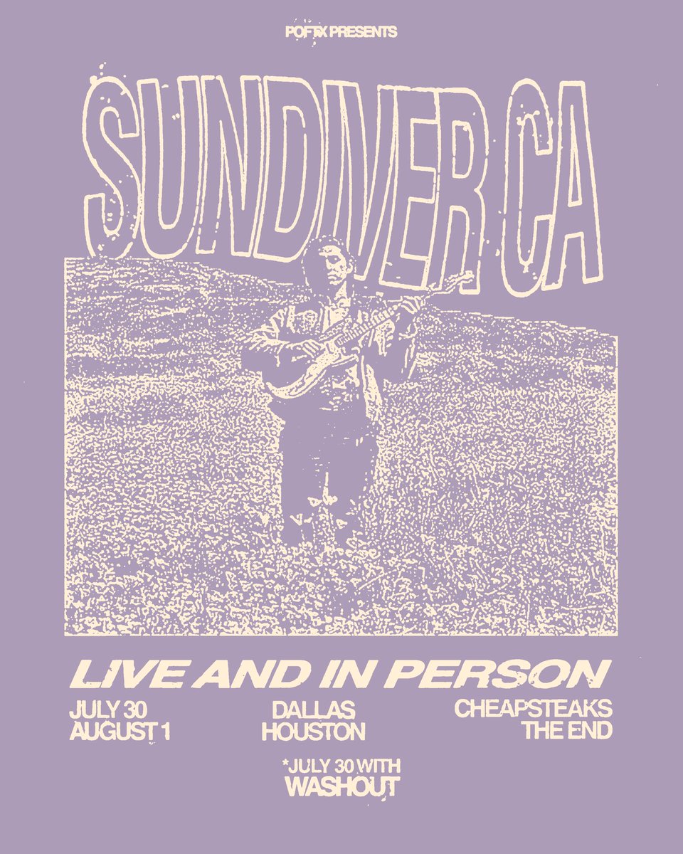 paradeofflesh's tweet photo. .@sundiverca , indie rock for fans of crumb, mexican slum rats, michael seyer- first time in Dallas* &amp; Houston

*washout only on dfw https://t.co/0ohKsBFEV5