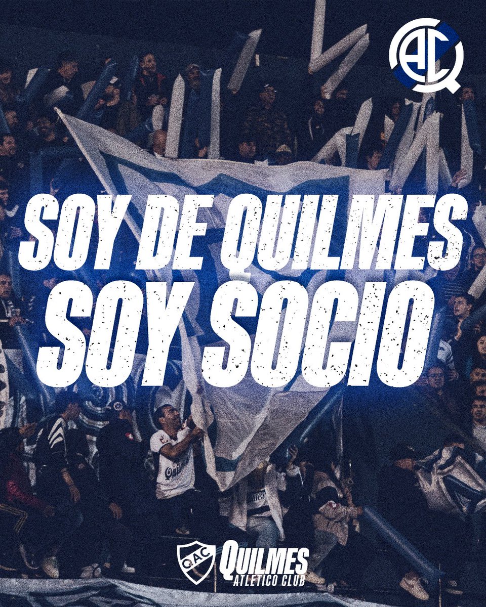 HACETE SOCIO Y NOS VEMOS EN EL CENTENARIO 🤍

▫️ Asociate abonando una sola cuota
▫️ Regularizá tu deuda con descuentos

📌 Jueves y viernes de 11 a 20
📌 Sábado de 9 a 14

▶️ quilmes.sedelab.com

#UNIDOS 🫡