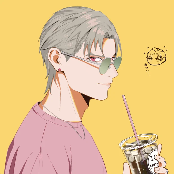 # このタグを見た人は推しの初描きと現在の絵を載せる  初描きがちょもさにだったので初期くらいの別の絵を持ってきた。少しは上達している気がする ←2年前  最近→