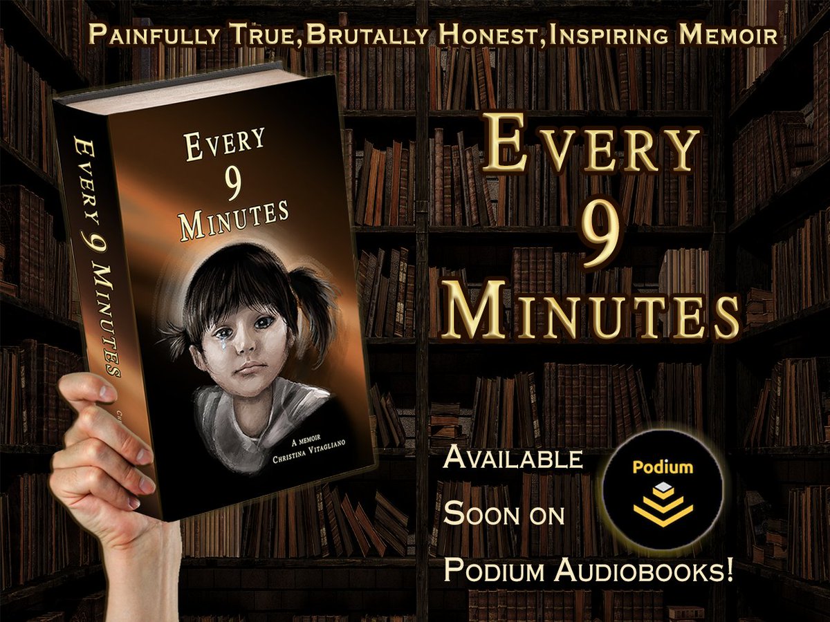Excited and honored to announce a signed deal with @PodiumAudio to produce the audiobook for my memoir, #Every9Minutes.
Release date details soon at 123Christinav.com