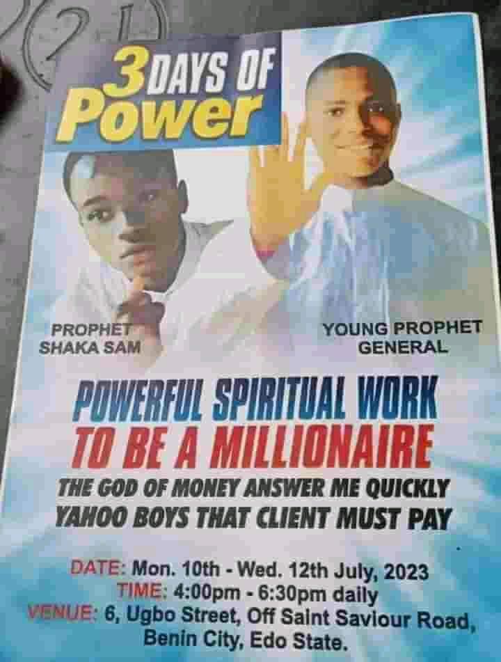This is how decay our society is in the name of religion , some ignorant people will tell you don’t judge this so called fake man of God. I swear Religion have being abused in the hands of #Nigerians. 
This shows you that our  fight for  the freedom of Biafra is not only