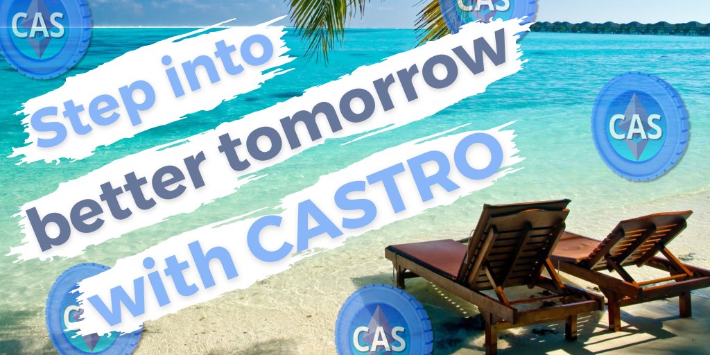 1⃣Name: CASTRO 2⃣Symbol: CAS 3⃣Total supply: 100,000,000 4⃣Contract: 0xd690527b49E06Dee6366ad799522E45aB181AdAa 5⃣Twitter: twitter.com/Castro_Coin 6⃣Telegram: t.me/castroofficial