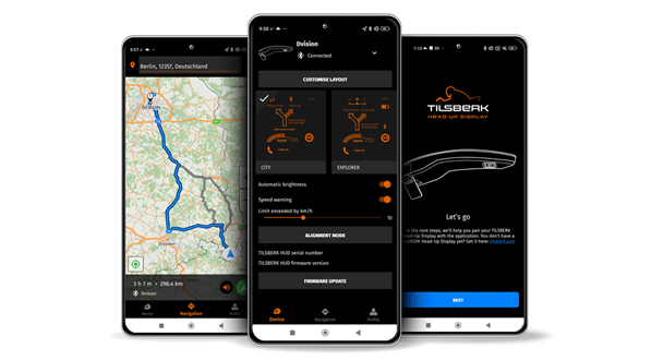 SygicOfficial's tweet photo. Hey, riders! Discover an exciting new device for your helmet with Sygic's head-up display navigation inside! Sygic and @digadesGmbH 🇩🇪 created a groundbreaking  HUD specifically crafted for motorcycle enthusiasts. You can stay focused on the road while never losing your way! https://t.co/P5HSxbZVK4