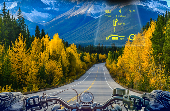 SygicOfficial's tweet photo. Hey, riders! Discover an exciting new device for your helmet with Sygic's head-up display navigation inside! Sygic and @digadesGmbH 🇩🇪 created a groundbreaking  HUD specifically crafted for motorcycle enthusiasts. You can stay focused on the road while never losing your way! https://t.co/P5HSxbZVK4