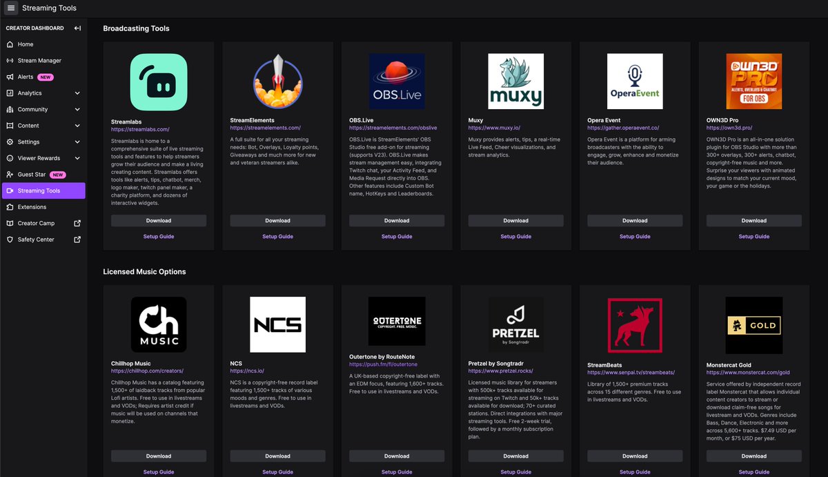 Outertonemusic's tweet photo. Furthering our partnership with @Twitch you can now find us directly in your Creator Dashboard!

We're working our hardest to bring you the most diverse collection of EDM tracks on the market, all for free!

❤️🎶🎮

#twitch #twitchstreamer #copyrightfreemusic https://t.co/MwZ1Li8nF8
