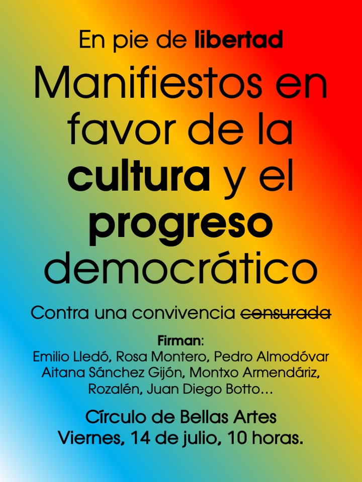 lgm_com's tweet photo. Una cita más de la cultura en favor de la libertad y contra la convivencia censurada https://t.co/RdmXaBbzA9