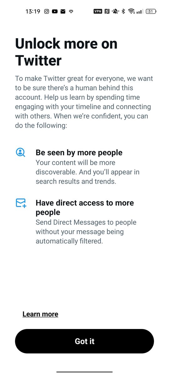 Okay Twitter but what if I'm not human?
