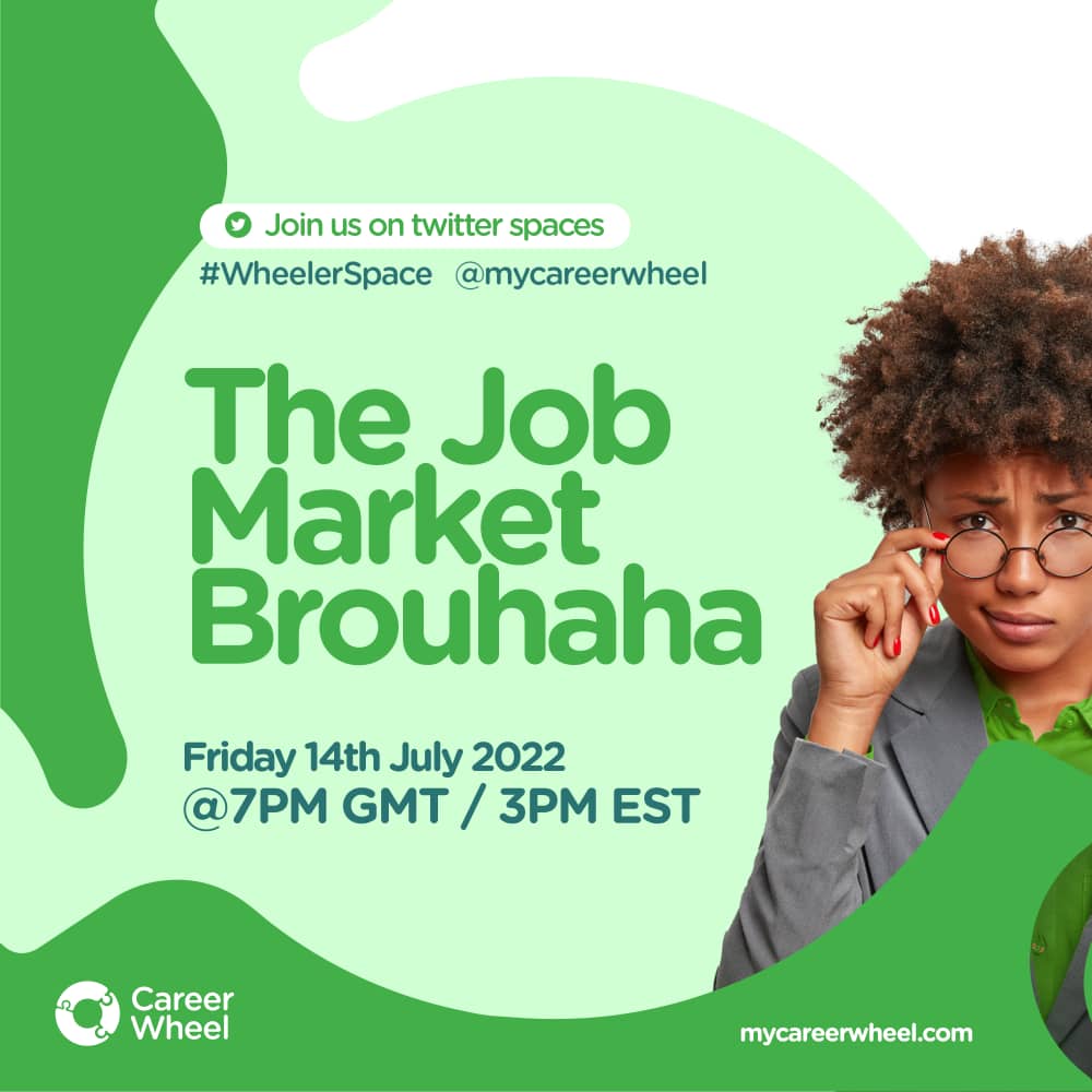 mycareerwheel's tweet photo. Wheelers! It's been a while we did this 😁👏🏾

Join us tomorrow as we discuss the nature of the job market, the layoffs, the recruitments etc

Make a date with us at 7PM

Set your reminder: https://t.co/7biNkh3giN

#wheelerspace https://t.co/SFIyl2FaUO