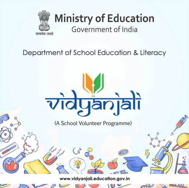Vidyanjali is an initiative taken by the Ministry of Education, Government of India with the aim to strengthen Schools through community and private sector involvement in schools across the country. #DOE #SCERT @dfinechetan