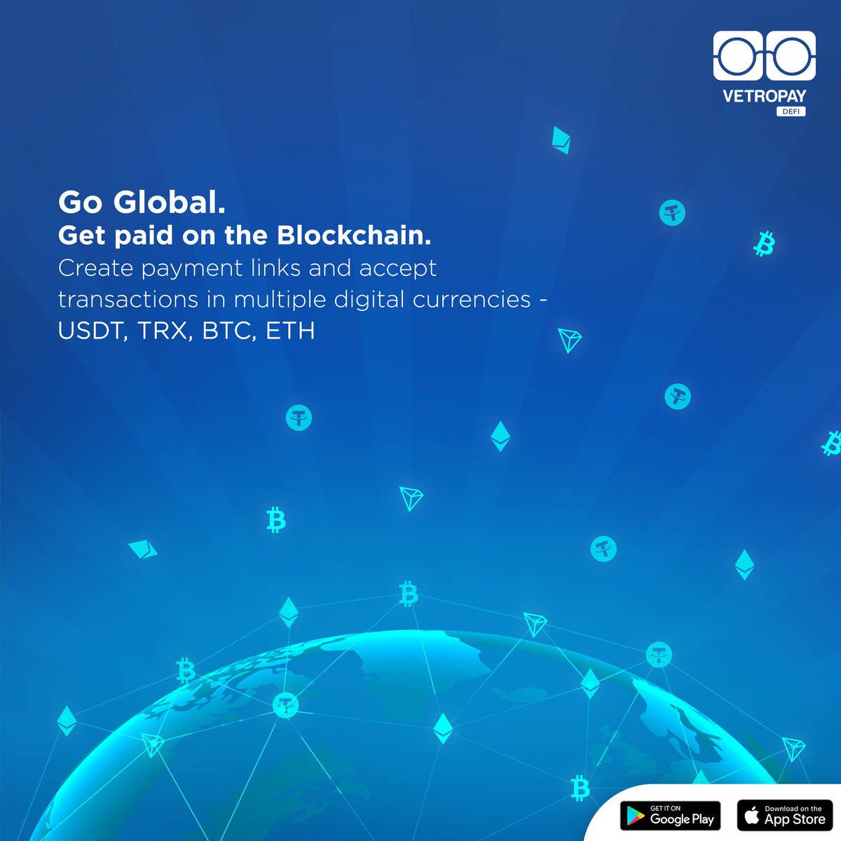 vetropayDeFi's tweet photo. VetroPay gives you multi wallet account supporting USD, TRX, BTC, ETH or USDT transactions.

Xchange swiftly to Naira, pay bills &amp; withdraw to Bank. Go VETRO!

#fintech #trx #btc #usdt #Nigeria https://t.co/fYGheLS1zf
